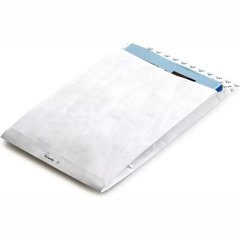 100 Enveloppes d'expédition C4 Tyvek avec soufflet et sans fenêtre