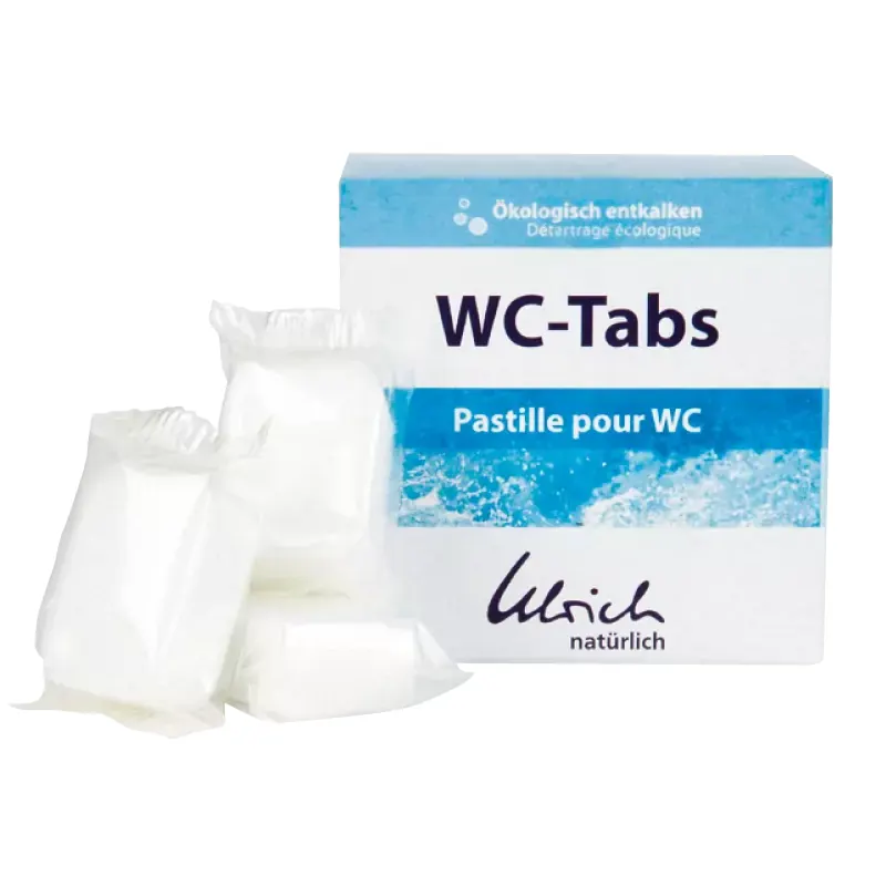 12 pastilles écologiques anti-calcaire et nettoyantes pour WC