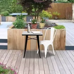 2 chaises pour l'exterieur, en acier, URBAN
