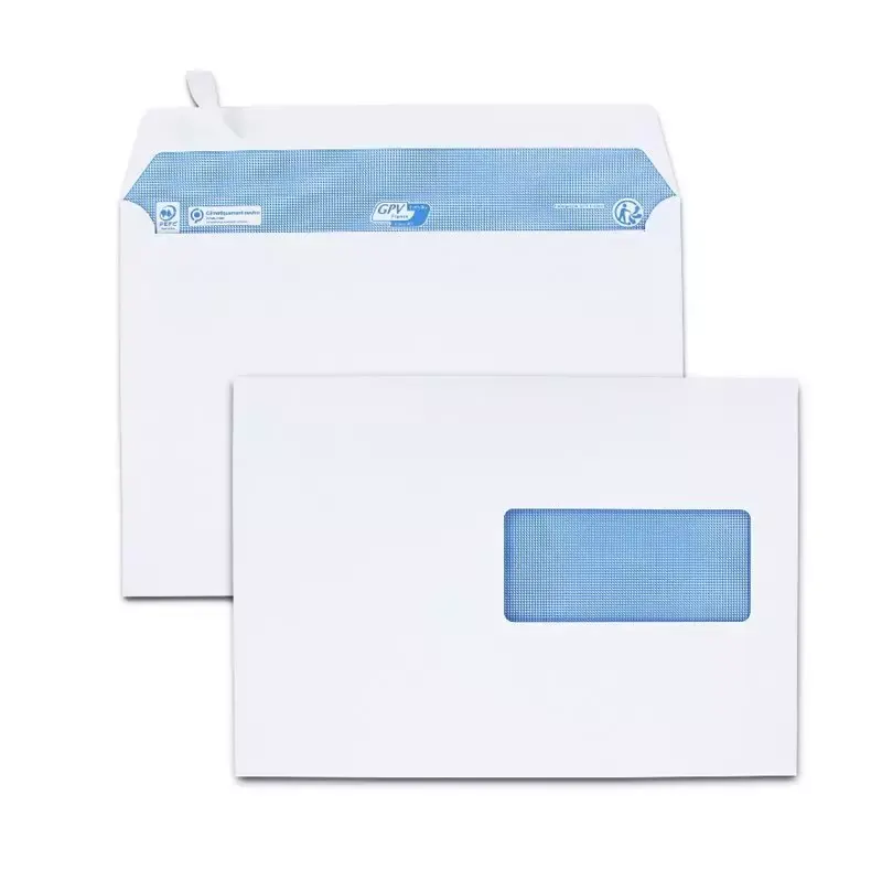 200 enveloppes C5 162x229 blanches 100 g/m² fenêtre 45x100mm GPV Everyday®