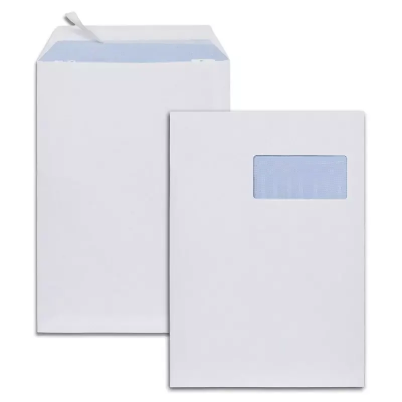 250 Pochettes blanches C4 229x324 mm fenêtre 110x50 GPV Everyday 90 g/m²