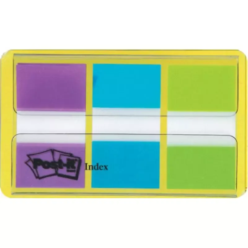 3M Post-it Index marque-pages - 25.4 x 43.2 mm - distributeur