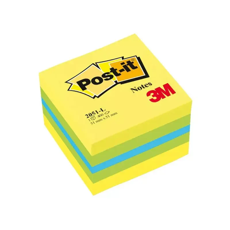3M Post-it Notes Mini cube - 51 x 51 mm - citron