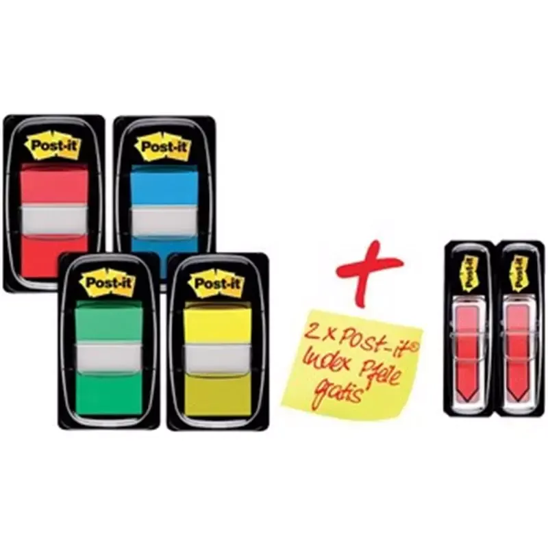 3M Post-it Promotion - 4 x Index 680 + 2 x flèches gratuites
