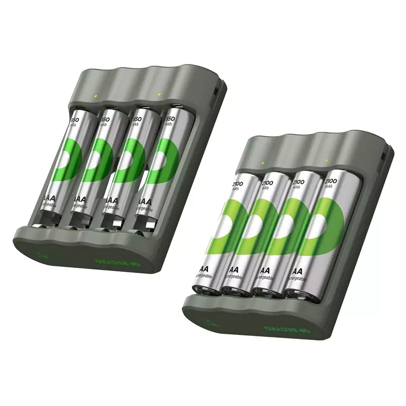 4 accumulateurs NiMH Ready To Use + chargeur USB