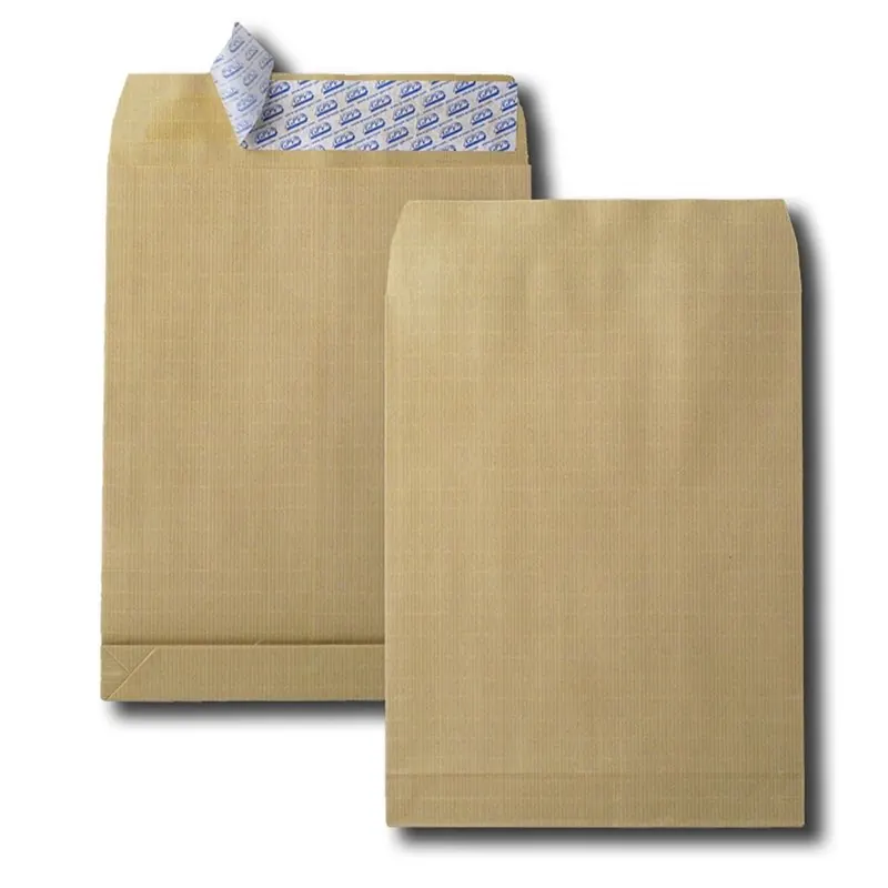 5 Sacs à soufflets kraft armé brun 260x330 mm - GPV Pack'n Post
