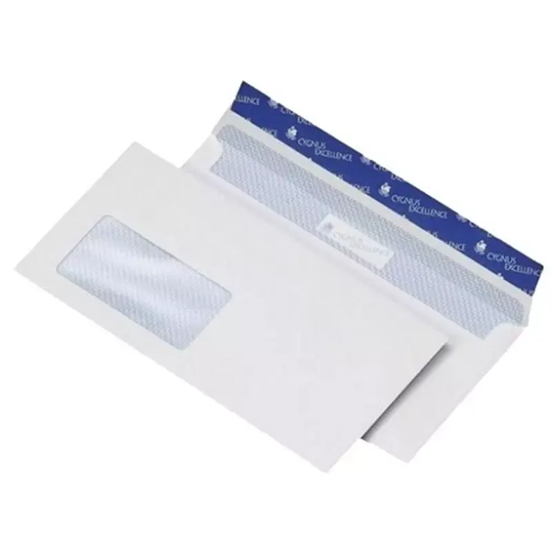 500 Enveloppes 114 x 229 mm EXCELLENCE - fenêtre à gauche