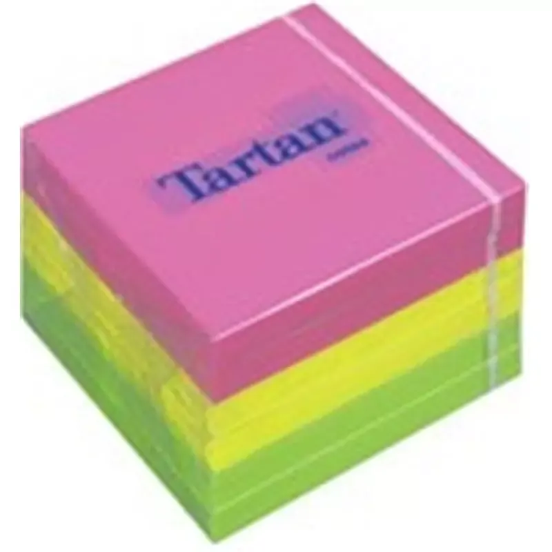 6 Bloc-notes repositionnable - 76 x 76 mm - 3 couleurs fluo