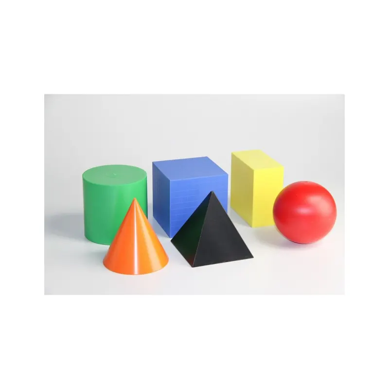 6 Solides en Plastique – Découverte des Formes 3D