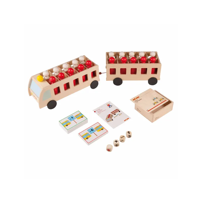 Activité Numération - Bus mathématique avec remorque - Jeu XL 91cm
