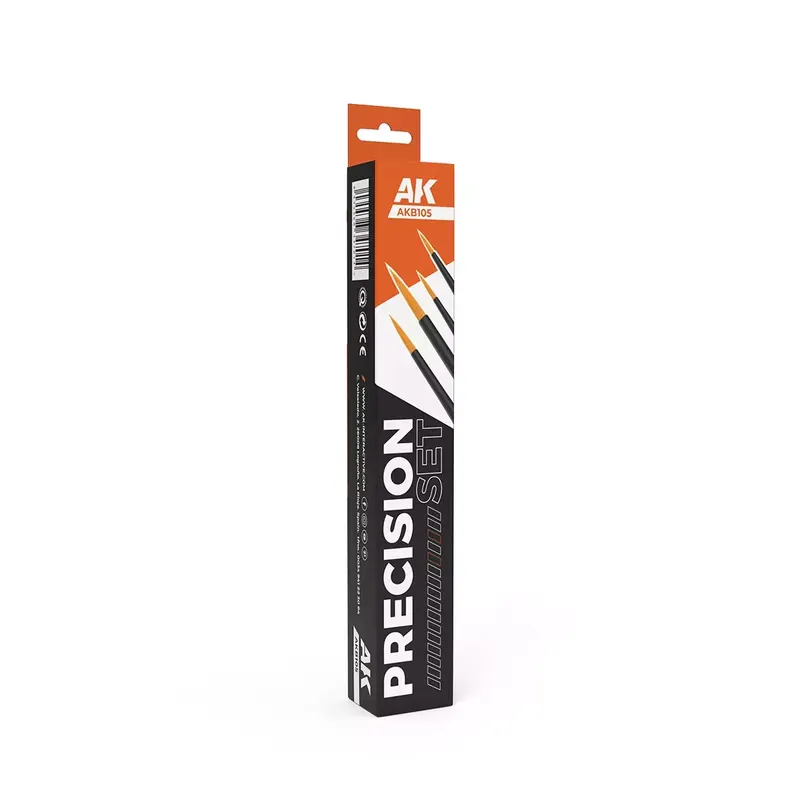 AK Synthetic Brush Precision Set