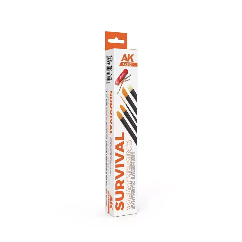 AK Synthetic Brush Survival Weathering Brush Set