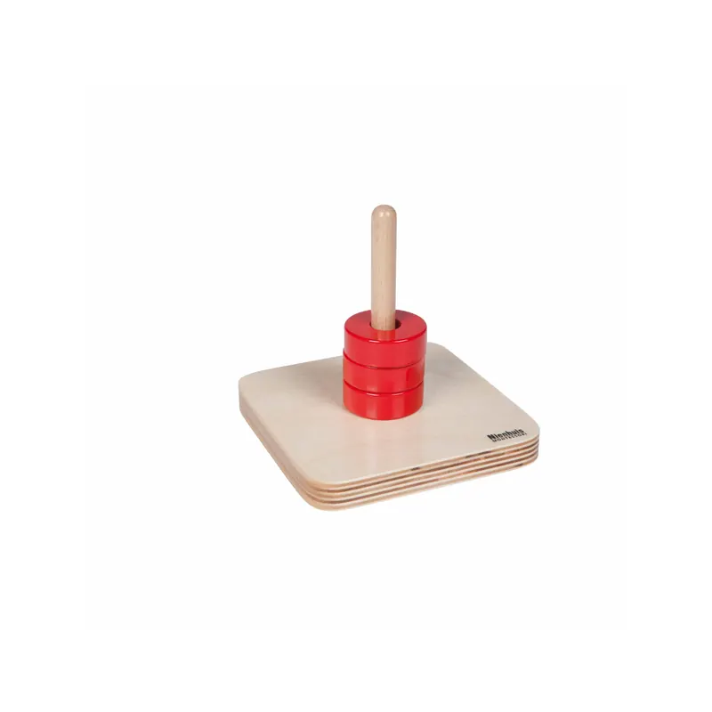 Anneaux sur tige verticale Montessori - Nienhuis 045200