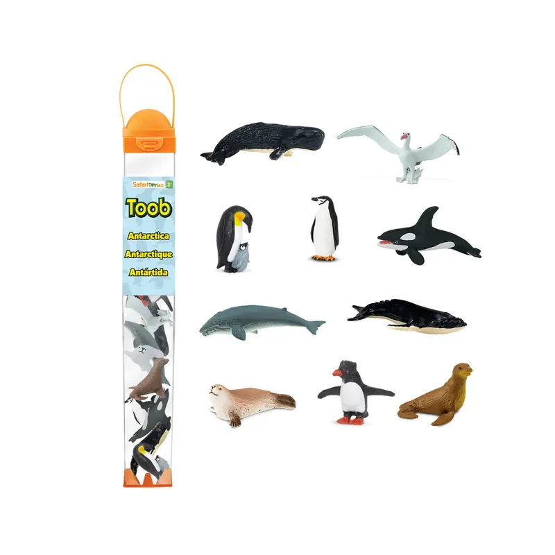 Antarctique Tube Safari Ltd® - Lot figurines thématiques 100113