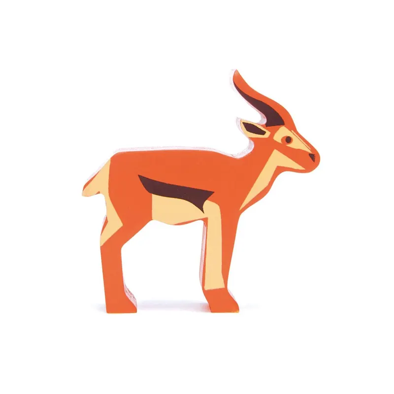 Antilope Tender Leaf - Jouet en bois - figurine les Animaux de la savane