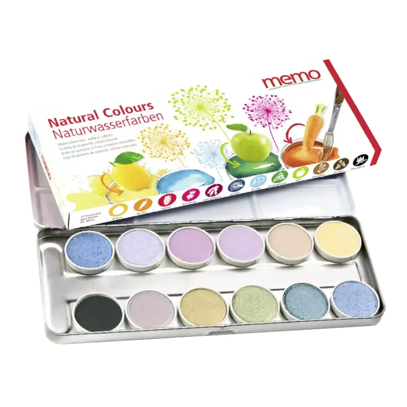 Aquarelles memo « Natural Colours »