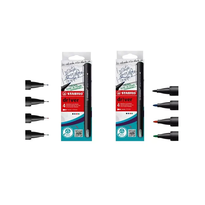 Assortiment feutres fins Stabilo « dr!ver »