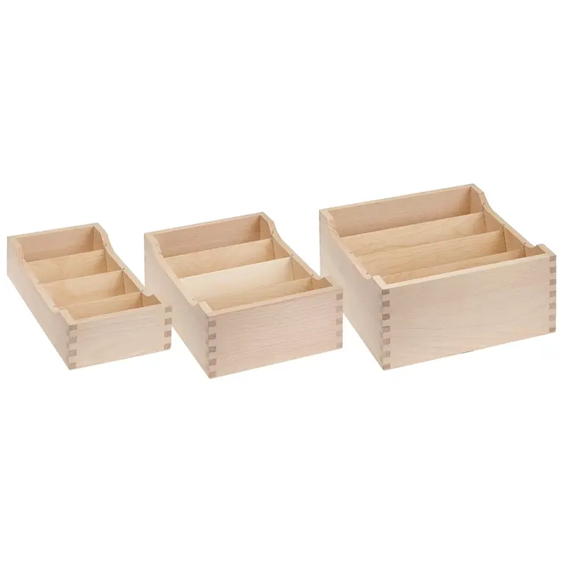 Bac à fiches en bois