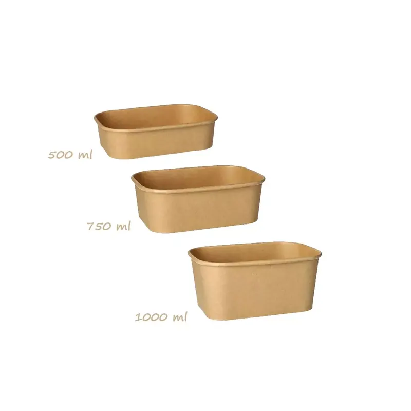 Barquette alimentaire rectangulaire, Papstar