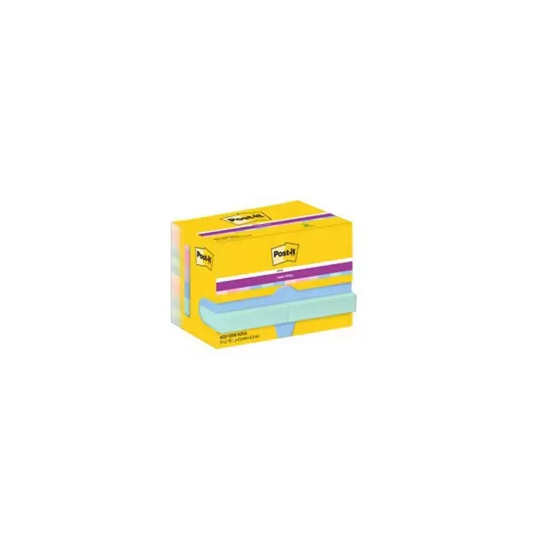 Bloc-note adhésif Super Sticky Notes, 47,6 x 47,6 mm