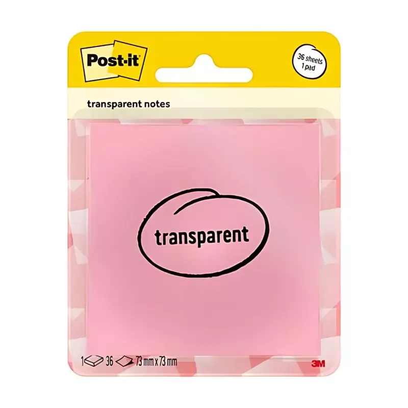 Bloc-notes Transparent Notes, orange pastel