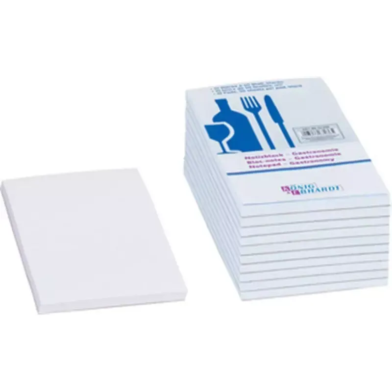Bloc serveur uni blanc 75 x 140 mm, 50 feuilles (lot de 10)