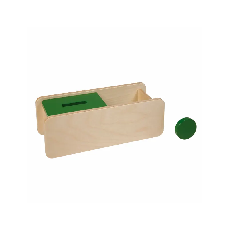 Boîte à jeton à couvercle à bascule Montessori - Nienhuis 042600