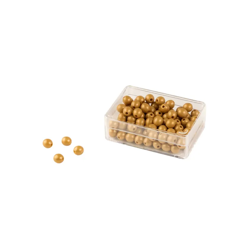Boite de 100 perles dorées Montessori Nienhuis