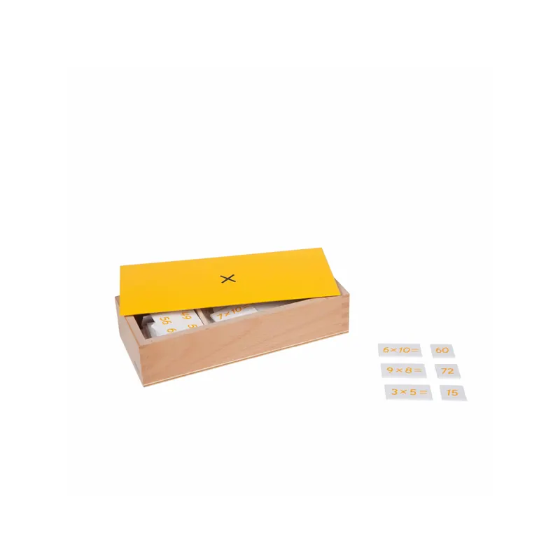 Boite des équations de multiplication Montessori - Nienhuis 014800