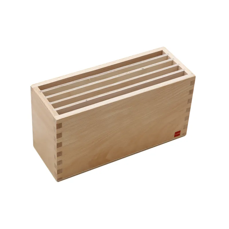 Boîte pour cartes des reliefs Montessori GAM