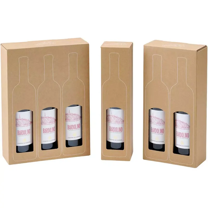 Boîtes carton pour bouteilles en coffret cadeau