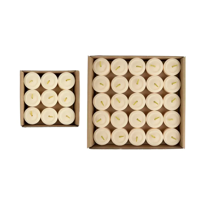 Bougies chauffe-plat en cire de colza
