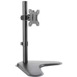 Bras support pour 1 écran TFT/LCD, en acier, noir