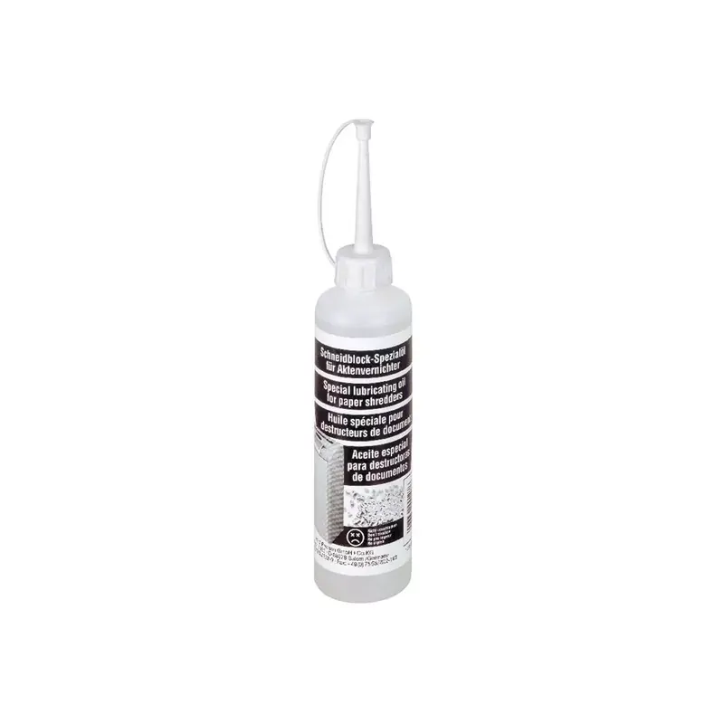 Burette lubrifiant pour destructeur de document