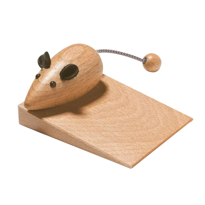 Cale-porte « souris » en bois