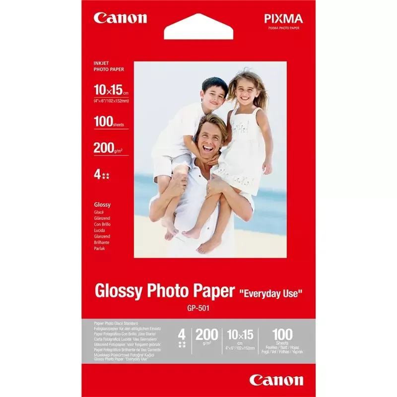 Canon 100 feuilles de Papier photo glossy 10 x 15 cm 210 g/m2