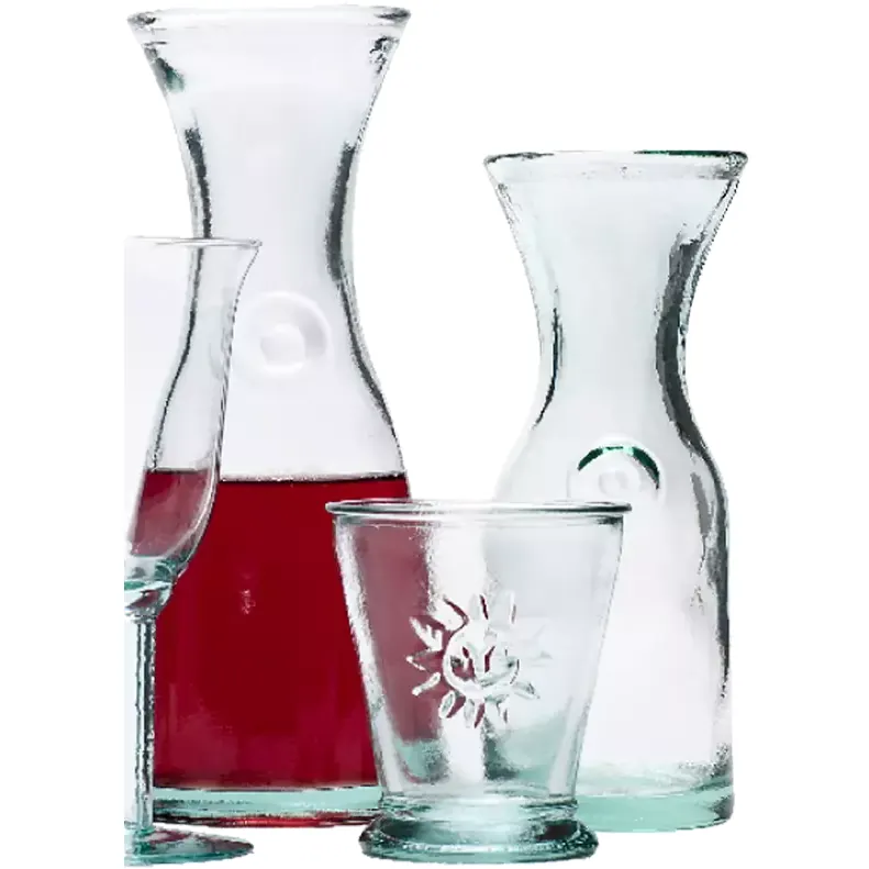 Carafe en verre recyclé
