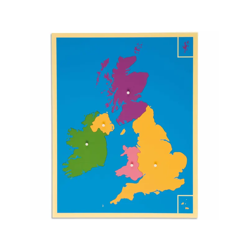 Carte-puzzle du Royaume-Uni Montessori - Nienhuis 0175E0