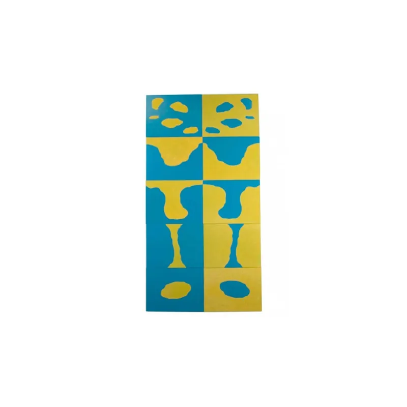 Cartes de Formes de Terre et d'Eau Montessori - Fromations géographique