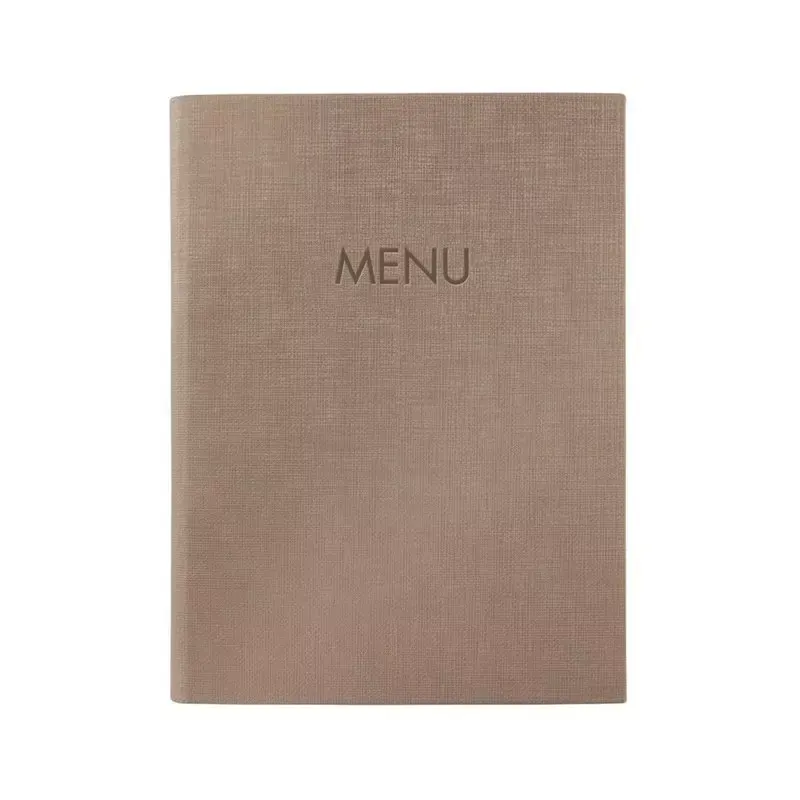 Chemise pour carte de menu, A5, beige
