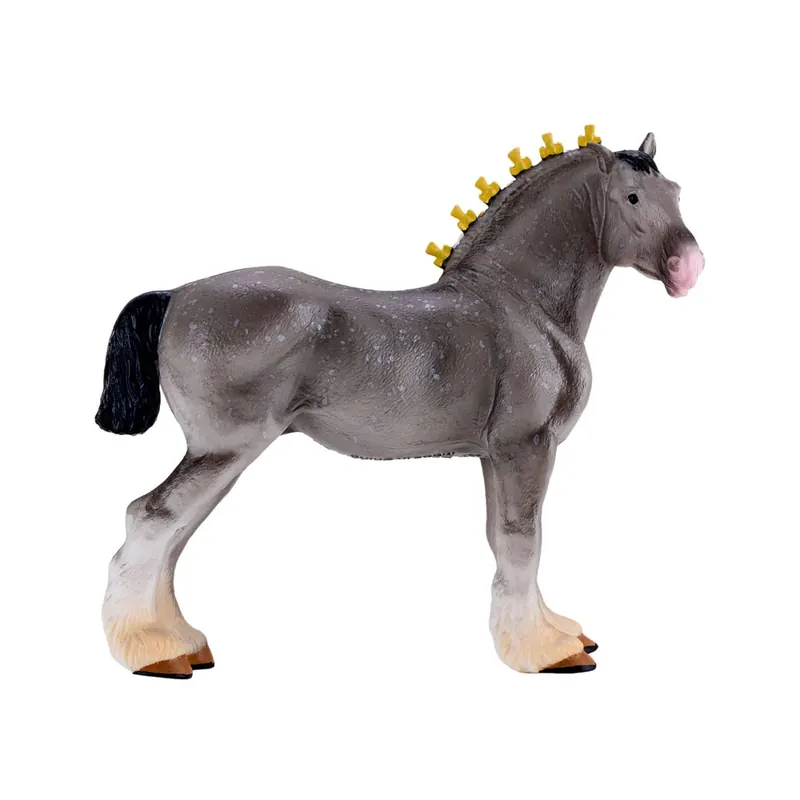 Cheval Shire Gris Pommelé - Figurine MOJO 381068