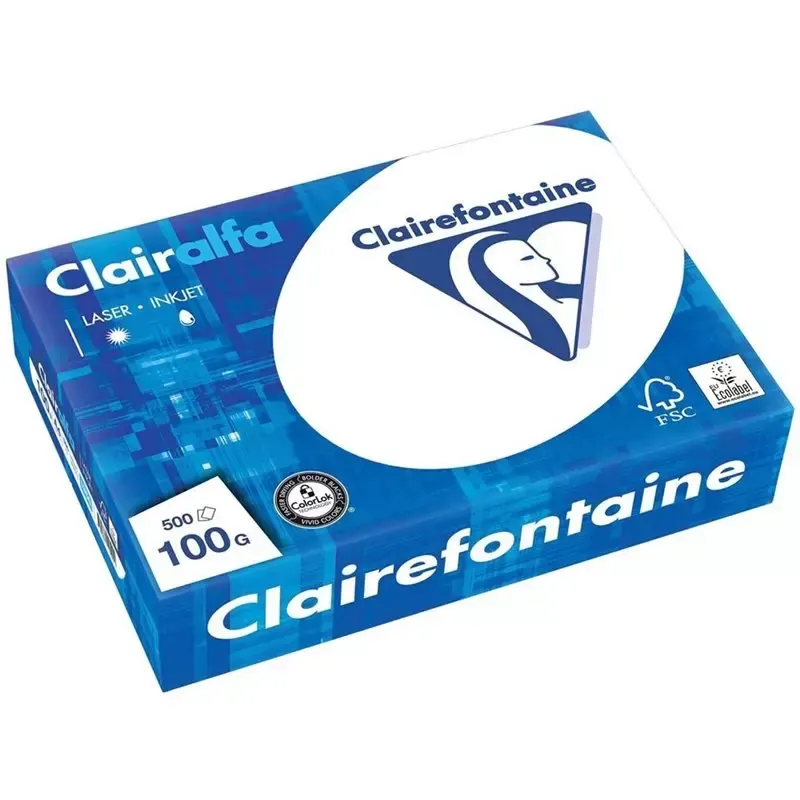 Clairalfa Papier multifonction A4 - 100 g/m2 - Extra Blanc - 500 feuilles
