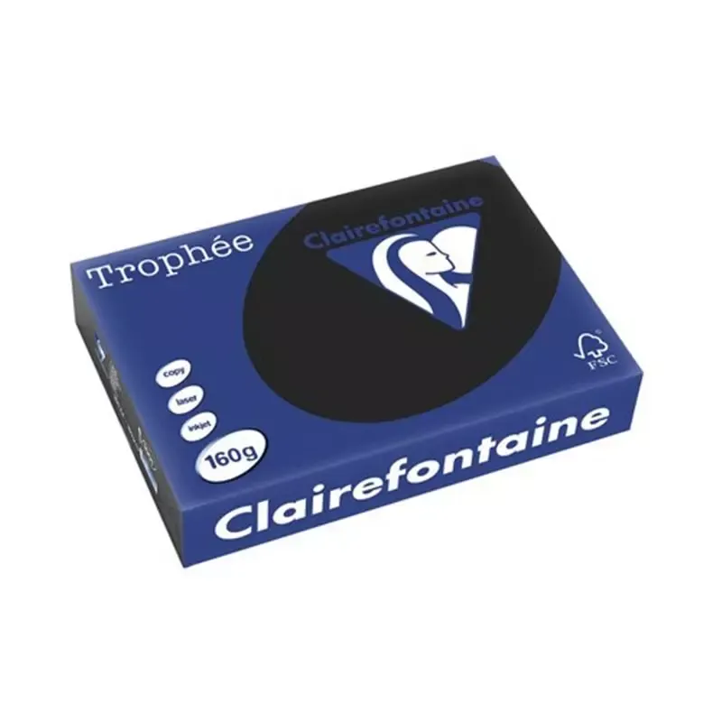 Clairalfa Papier multifonction Trophée A4 - 160 g/m2 - noir