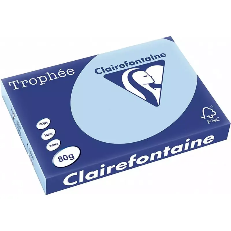 Clairalfa Papier universel Trophée, A3, 80 g/m2  bleu vif