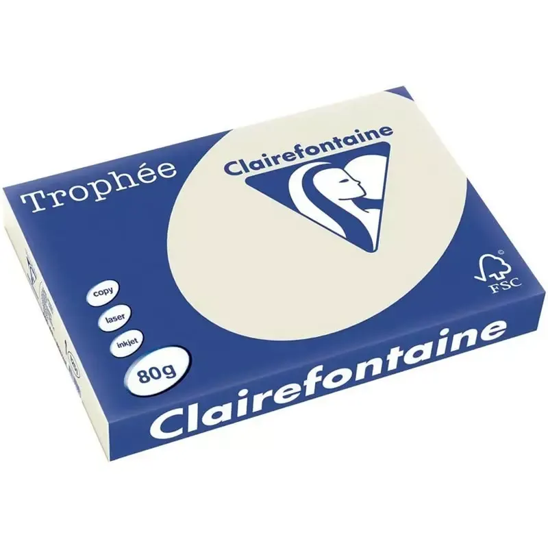 Clairalfa Papier universel Trophée, A3, 80 g/m2, gris perle