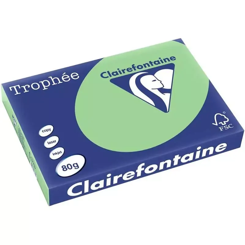 Clairalfa Papier universel Trophée, A3, 80 g/m2, vert nature