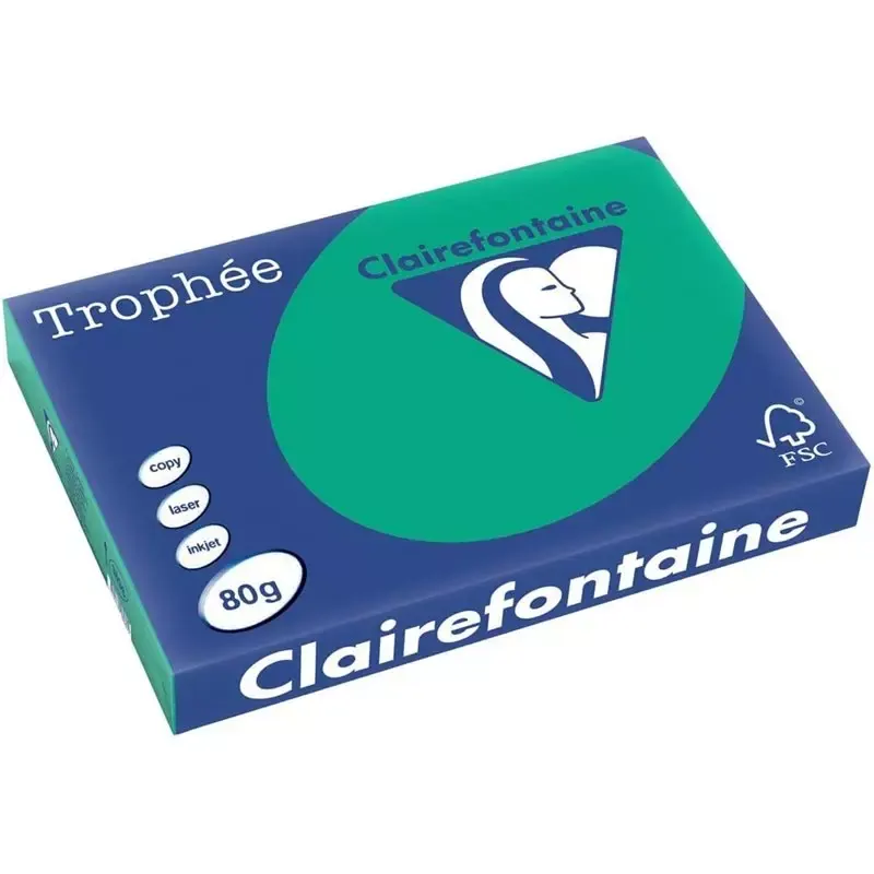 Clairalfa Papier universel Trophée, A3, 80 g/m2, vert sapin