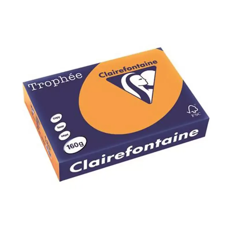 Clairalfa Papier Universel Trophée - A4 -160 g/m2 - clementine