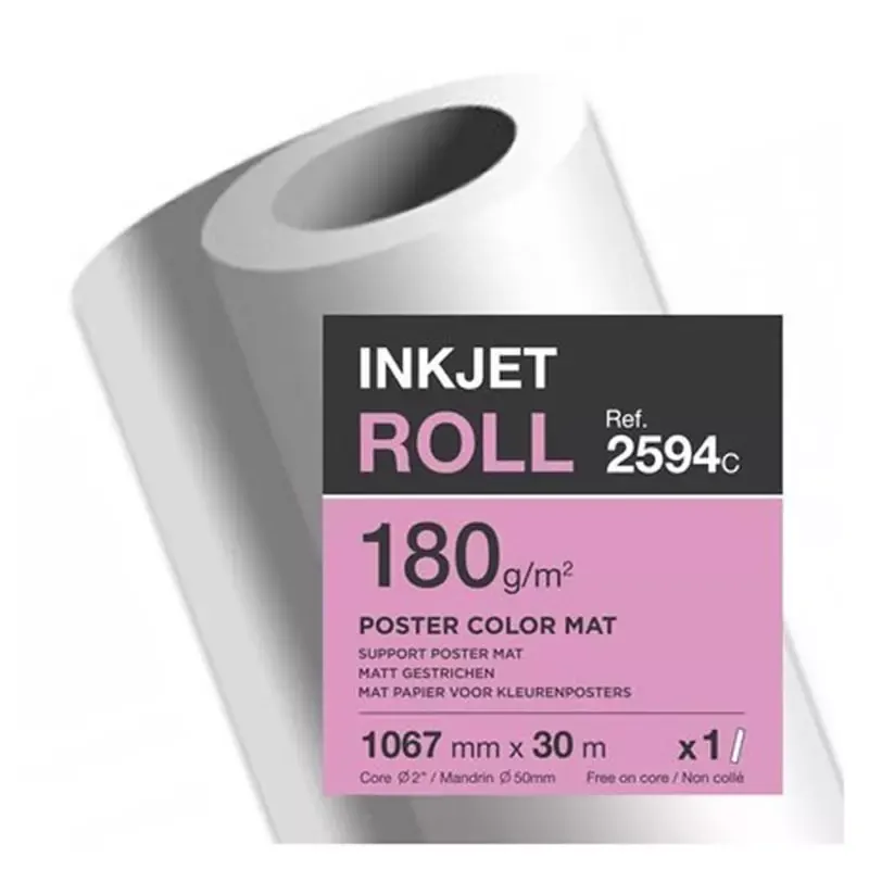 Clairefontaine Papier traceur jet d'encre - 180g/m2 - (l) 106.7cm x (L)30 m
