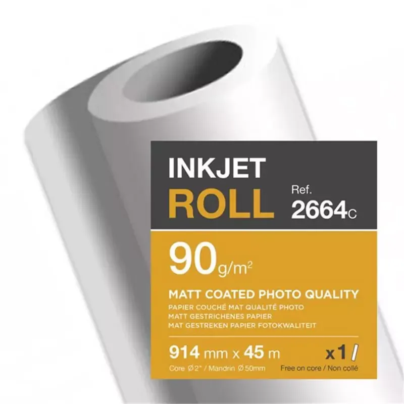 Clairefontaine Papier traceur jet d'encre - 90g/m2 - (l) 91.4 cm x (L)45 m